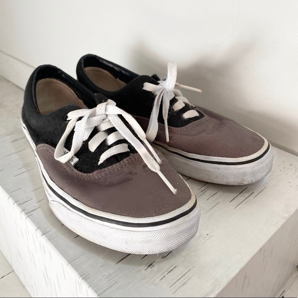 Grey and black Women’s Vans shoes